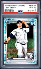2020 Bowman TARIK SKUBAL Mega Box Chrome Mojo Refractor #BCP108 PSA 10
