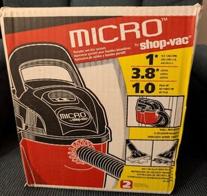 Shop-Vac Micro 1 Gallon Wet Dry Vacuum Portable Wall Mount 1.0 HP Cat 20210