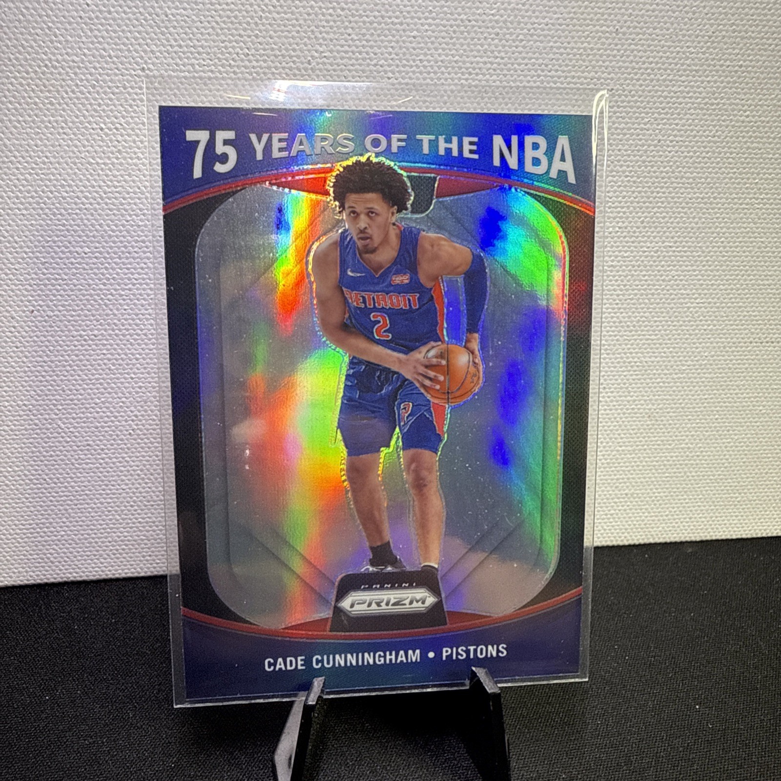 Cade Cunningham 2021-22 Donruss Optic 75 Years Pistons Rookie RC Silver Prizm SP