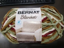 Spinrite 161110 Bernat Blanket Big Ball Yarn-Plum Fields