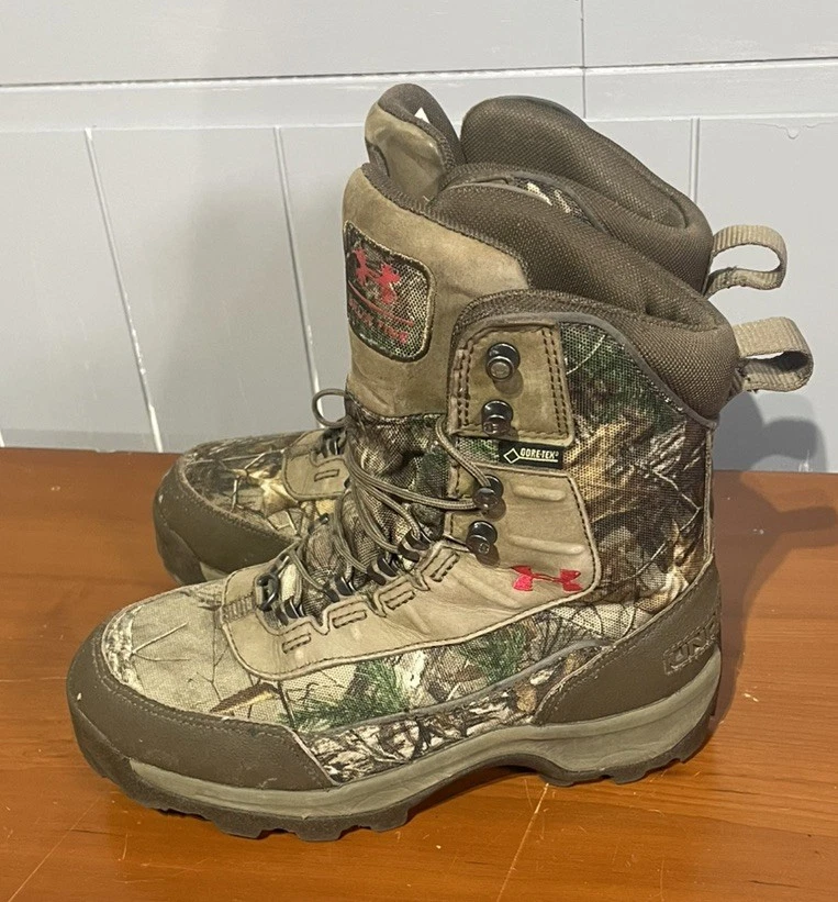 Under Armour Brow Tine Womens sz 6.5 Hunting Boots 800 Gram Gore-Tex Camouflage - Image 3 of 4