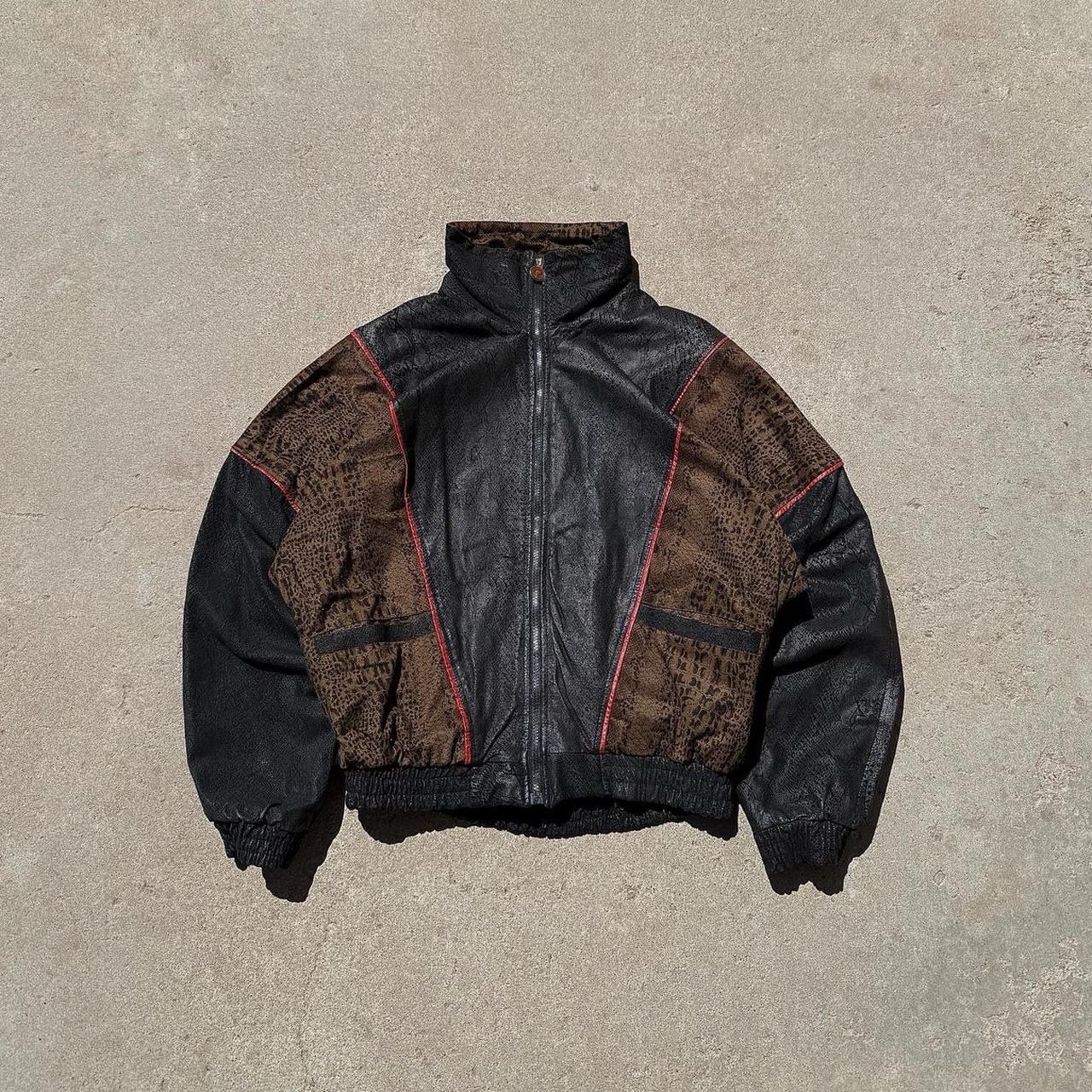 Vintage Boom International Cobra Bomber Jacket Size Large