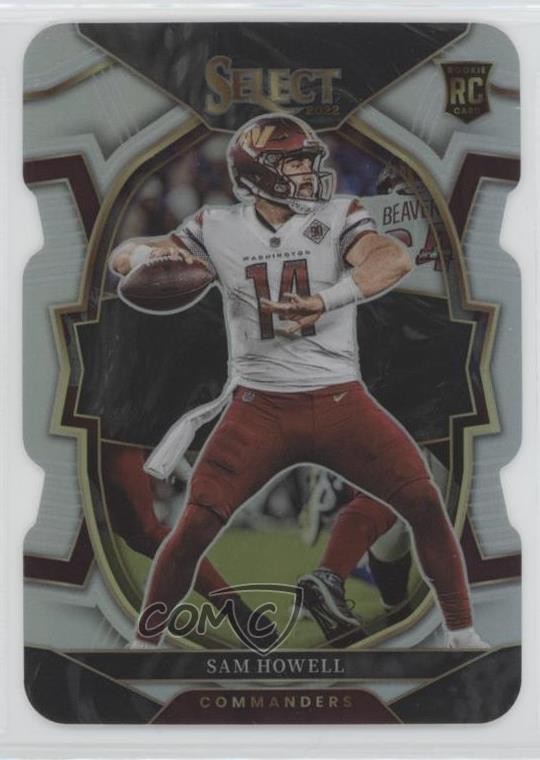 2022 Panini Select Concourse Silver Prizm Die-Cut Sam Howell #76 Rookie RC 1i1q