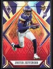 2020 Panini Phoenix Fire Burst JUSTIN JEFFERSON Rookie Card Vikings 111 PLS READ. rookie card picture