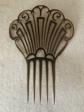Large 8  Ornate Vintage Mantilla Comb Celluloid 