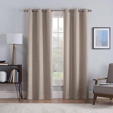 ECLIPSE Talisa Insulated Noise Reducing Blackout Grommet Window Curtains 37x63
