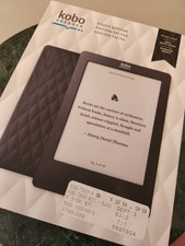 Kobo N905 Touch E-Reader Tablet With 6" Display Wi-Fi bundle box, and metal case