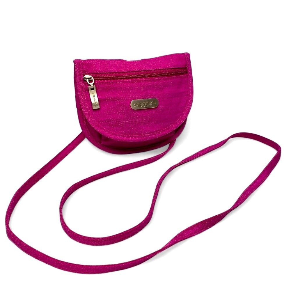 Baggallini Women's Pinkish Purple Mini Crossbody Flap Top Purse