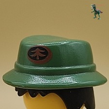 Playmobil bonnet-chapeau vert style fedora-garde forestière-gardien de la forêt