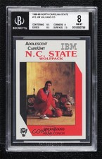 1988-89 IBM North Carolina State Wolfpack Jim Valvano BGS 8 0q3