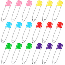 Joyberg 100 Pcs Diaper Pins, Baby Safety Pins, Diaper Pins for Cloth Diapers, He