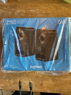 Logitech Z150 Stereo Lautsprecher - Midnight Black 6W Brandneu & Versiegelt
