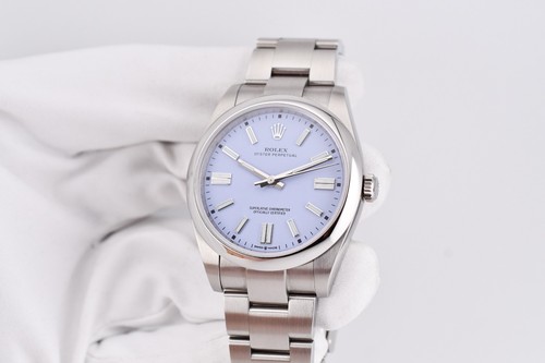 Rolex Oyster Perpetual 41mm ref. 124300 Scatola e Carta Quadrante Lavanda Personalizzata - Foto 5 di 15