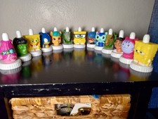 Lot Of 13 Good To Grow Juice Toppers SpongeBob, Marvel, Jurassic Park and More