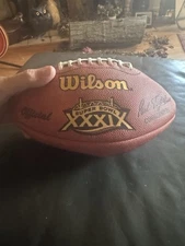 Official Wilson NFL Super Bowl XXXIX (39)/Direct TV, Flat, Needs Repaired.