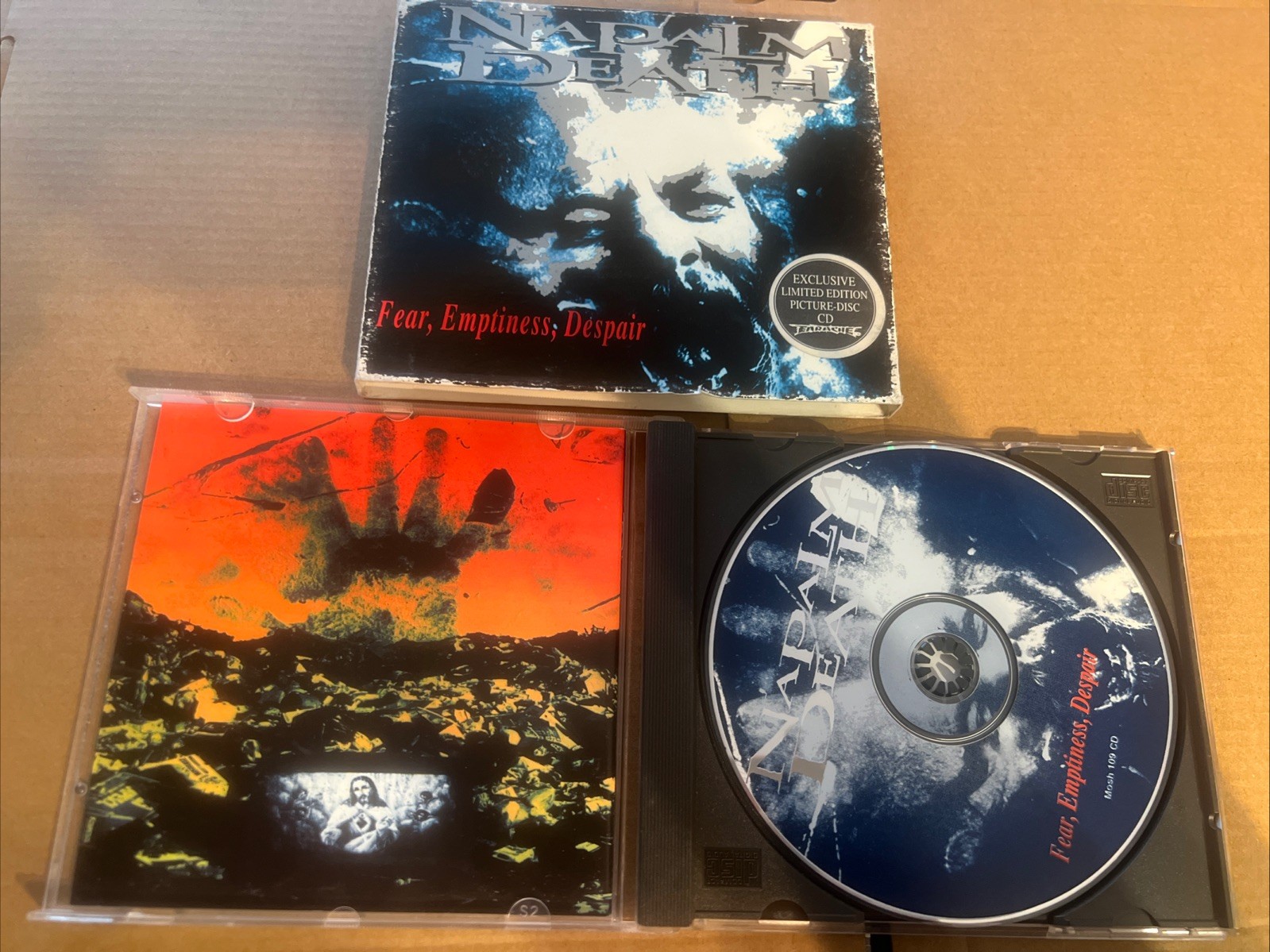 Napalm Death PICTURE DISC Fear, Emptiness, Despair Limited edition CD