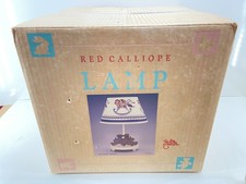Vintage Red Calliope Rocking Horse Lamp with Teddy Bear Accents RARE BRAND NEW 