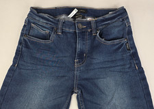 Silver Nathan Boys Size 14 27x29 Stretch Jeans Dark Blue