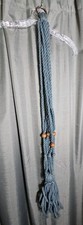 Blue macrame Plant Hanger Indoor Outdoor Hanging Planter Basket Boho 41"