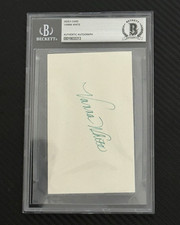 Vanna White BAS Auto 3x5 Index Card Wheel of Fortune TV Star Signed Slab