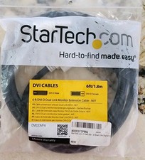 StarTech 6ft DVI-D Dual Link Monitor Extension Cable M/F DVDM6 New