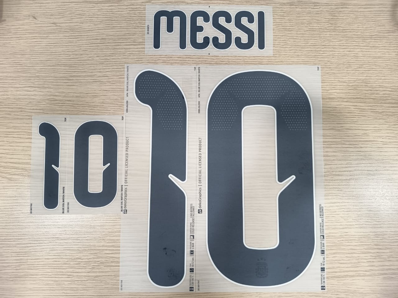 ARGENTINA 2026 NAMESET - MESSI #10 HOME PLAYER SIZE