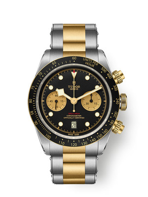 Tudor Black Bay Chrono S&G Yellow Gold Two-Tone Black Dial Watch M79363N-0001