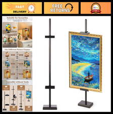 30" Adjustable Tabletop Easel Stand - Black Display Easel for Art Photos, Stea
