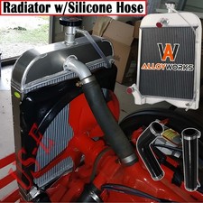 8n8005 3 Row Radiator Wsilicone Hose Kit For Ford 8n 9n 2n 86551430 Tractors