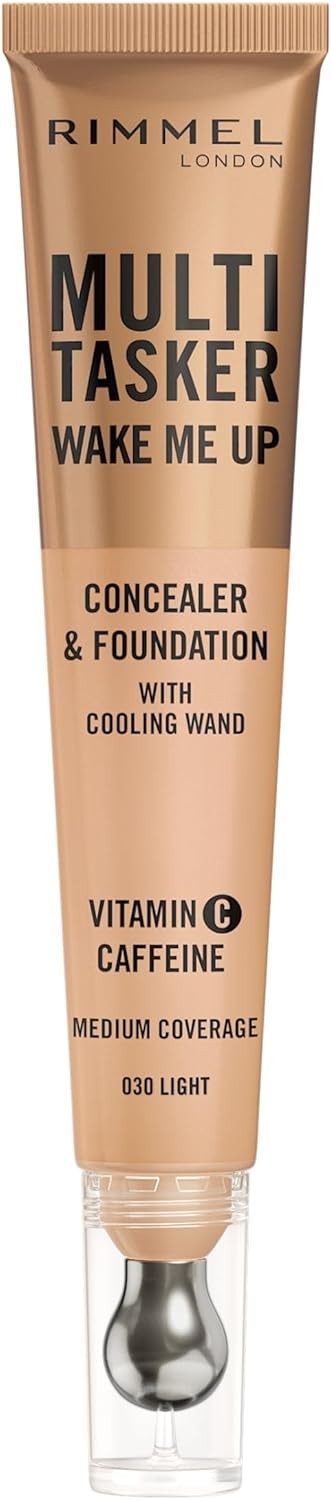 RIMMEL MULTI TASKER WAKE ME UP CONCEALER & FOUNDATION 030 LIGHT FREE POSTAGE