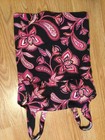 Lands End Tankini Swim Top Size 6 DDD. Black Pink Print Underwire — photo 1