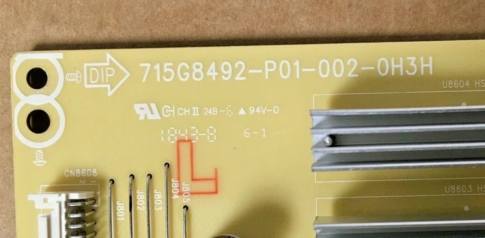 Power Supply Board for Sharp PN-UH501 50" 4K TV 715G8492-P01-002-0H3H - Image 3 of 3