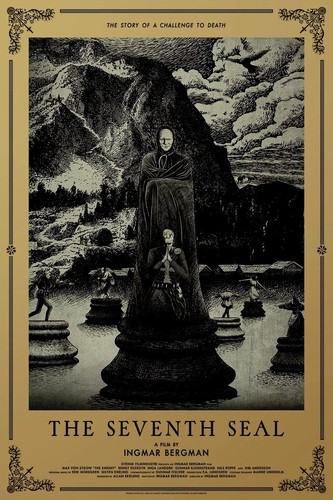 Impresión artística de póster de película El séptimo sello - Imagen 2 de 8