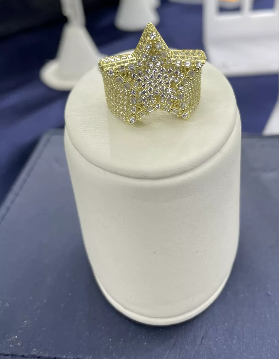 Star ring iced sale out