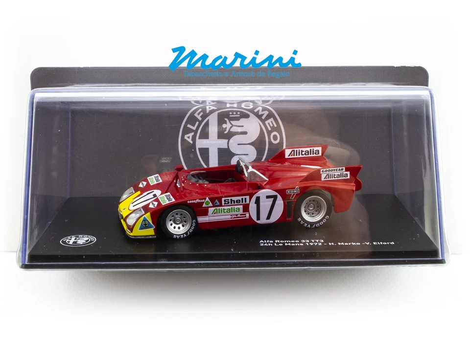 CENTAURIA SPORT COLLECTION 1° USCITA ALFA ROMEO 33 TT3 24h LE MANS 1972 SC. 1:43 - Immagine 3 di 3
