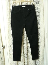 *LEVIS 721 HIGH RISE SKINNY WOMEN 30 (28x27.5) BLACK JEANS-HI RISE-STRETCH-EUC