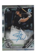 Steele Walker 2019 Bowman Chrome Autograph Refractor Card # CPA-SW, #255 / #499