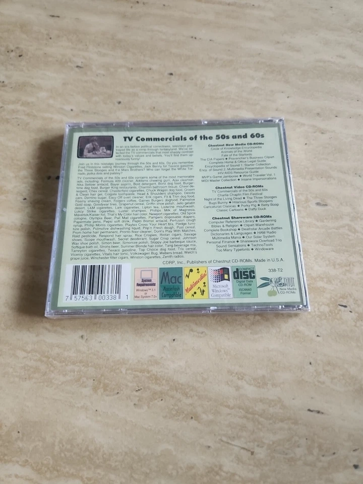 TV Commercials: The 50's & 60's Volume 1 PC CD-ROM (CD Titles, 1994) - Image 2 of 2