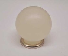 10 x M&ouml;belkn&ouml;pfe kunststoff matt nickel 34 mm wei&szlig; Art.-Nr.: 481400