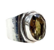 Smokey Quartz Sterling Silver RIng sz 9