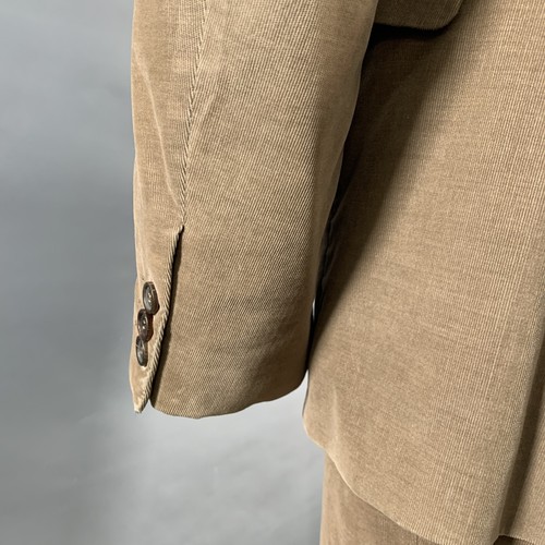 MIU MIU Size 40 Khaki Corduroy Cotton Blend Notch Lapel Suit - Picture 6 of 16