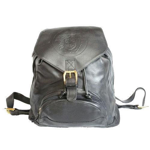 DUTY PAID GIANNI VERSACE Leather Backpack Women