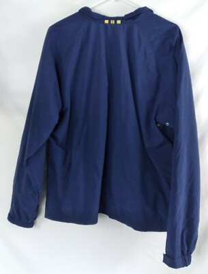 adidas ネイビージャケット Mサイズ Men's Adidas Front Zip Blue Jacket RN# 88387 Size Large | eBay