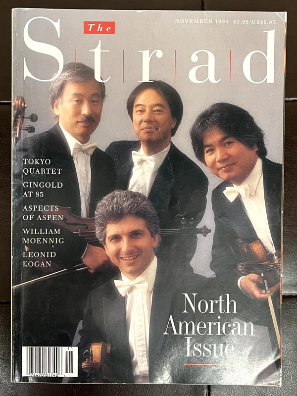 The Strad Magazine - November 1994 - Violin Strings - Tokyo Quartet