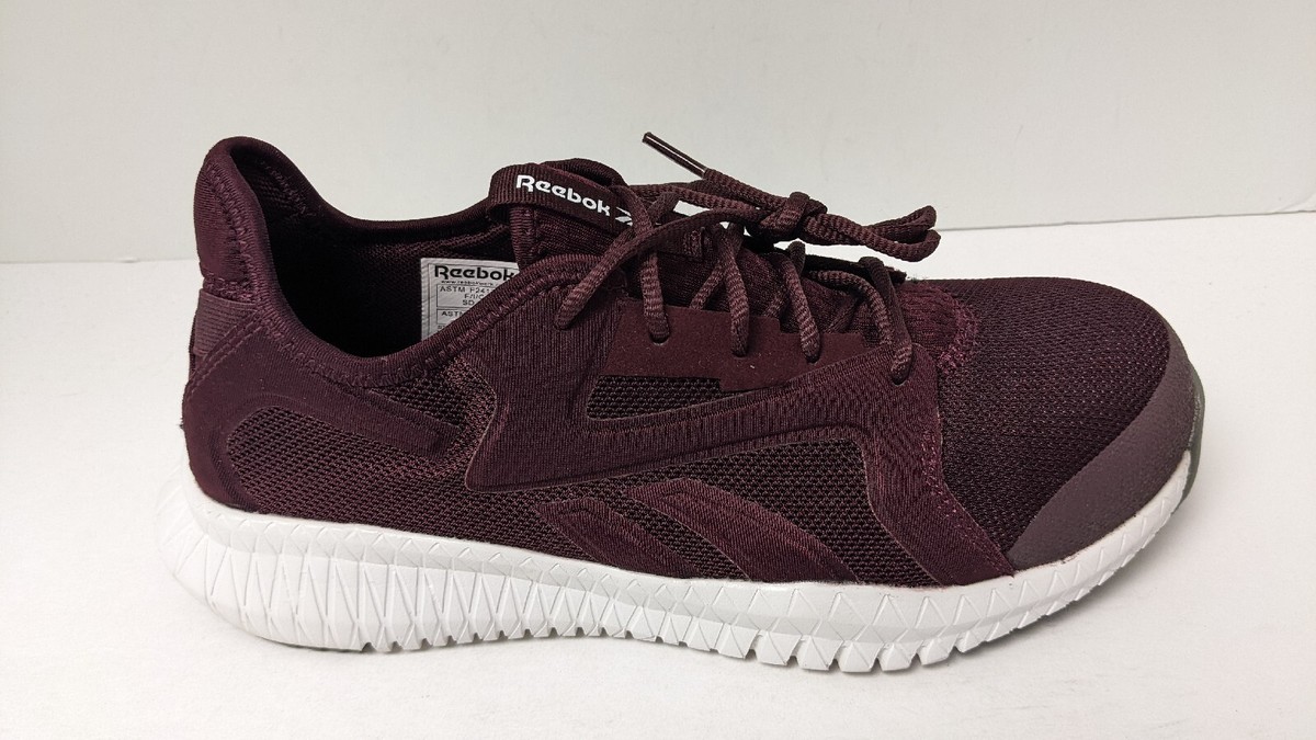 Reebok Flexagon Work Sneakers, Burgundy, Women's 10 M