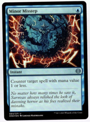 Minor Misstep 064/271 Uncommon Foil All Will Be One MTG Near Mint