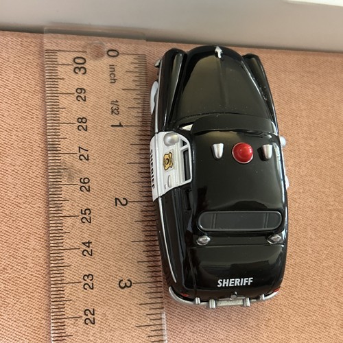 Sheriff Car Toy Mattel Disney Pixar Cars 49 Merc Black Diecast DKV 41 3,25”x1.5 - Picture 6 of 8