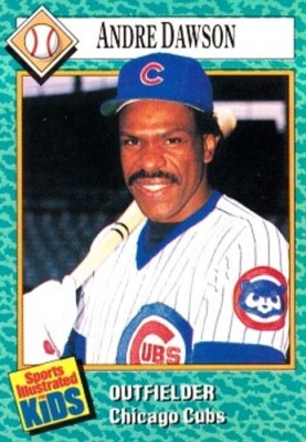 Andre Dawson Chicago Cubs 1989 Sports Illustrated for Kids SI card #52 NrMt+