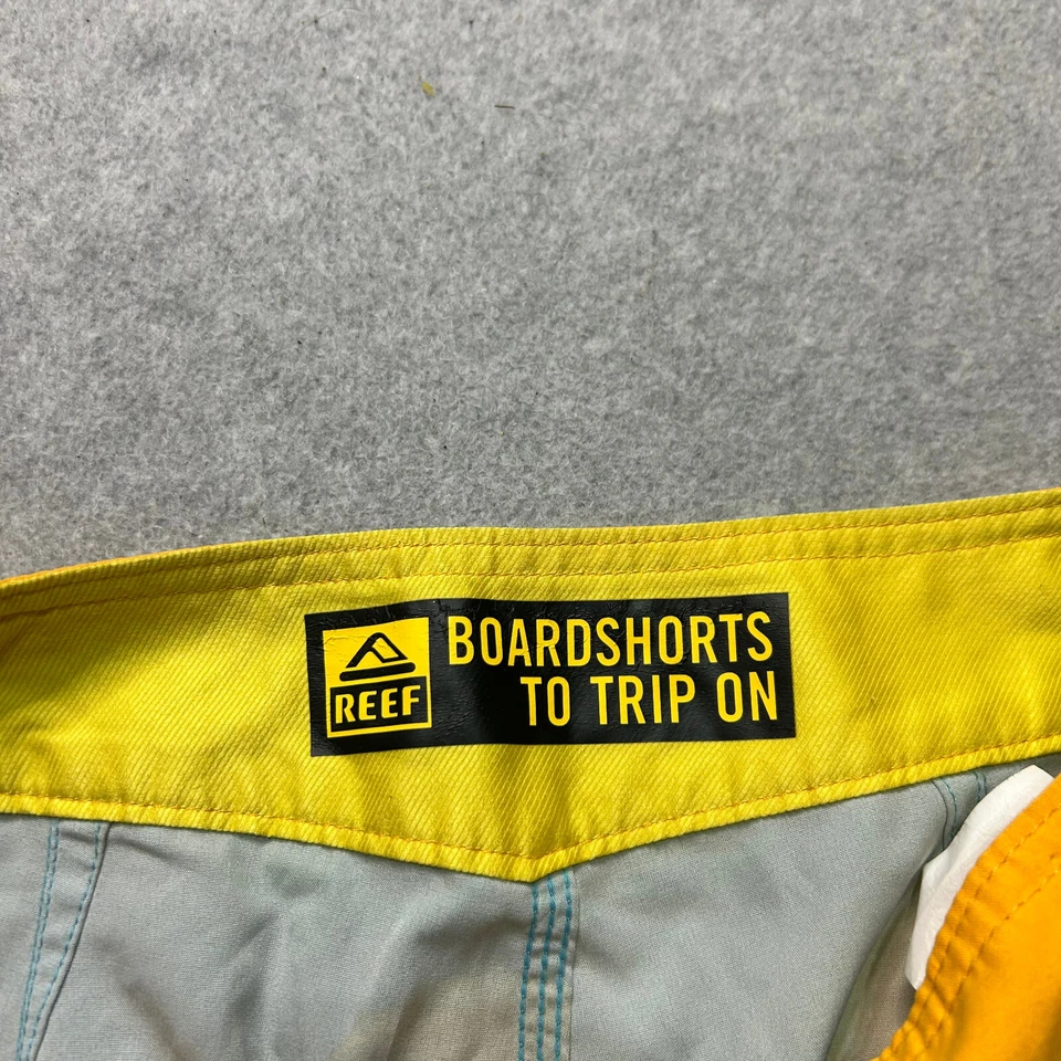 Boardshorts Reef Para Hombre 28 Azul 19" Hawaiano Floral Carga Rendimiento Elástico Foto 3 de 4