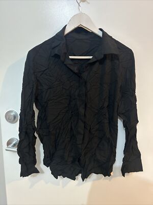 blackmilk black shirt sz 12 bnwt (f25